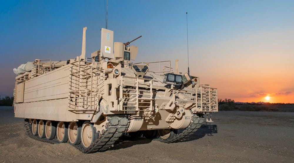 The Armored Multi-Purpose Vehicle (AMPV) is designed to withstand assaults from a large range of weapons as well as provide mobility over the most rugged terrains. (Courtesy of BAE Systems)