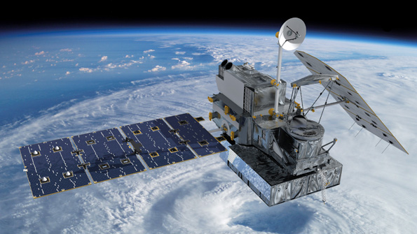 Artist concept of the Global Precipitation Measurement GPM Core Observatory satellite Image courtesy of NASA39s Goddard Space Flight Center
