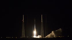 NASA&apos;s Tracking and Data Relay Satellite L (TDRS-L) launches from Cape Canaveral Air Force Station in Florida on Jan. 23, 2014 aboard a United Launch Alliance Atlas V rocket. (Photo courtesy of NASA.)