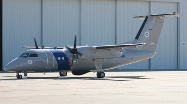 The Bombardier Dash 8 Q200 is equipped with multimode radar and electro-optical/infrared sensors that detect maritime targets.