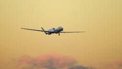 A MQ4C Triton unmanned aircraft system makes its approach for landing marking the conclusion of initial flight testing Photo by Alan Radecki courtesy of Northrop Grumman A MQ4C Triton unmanned aircraft system makes its approach for landing marking the conclusion of initial flight testing Photo by Alan Radecki courtesy of Northrop Grumman