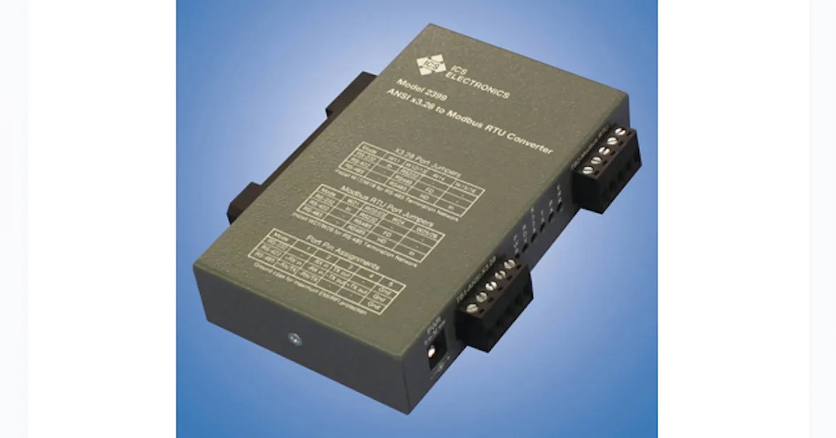 Acsi Met288 Converter Simplifies Replacement Of Obsolete ANSI x3.28 Controllers ...