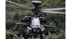 Longbow FCR is mounted to Lockheed Martin&apos;s Apache helicopter.