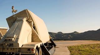Raytheon has begun upgrading the electronic equipment units (EEUs) for the AN/TPY-2 ballistic radar units to fine-tune the tracking of ballistic missiles in potential large-scale raids. (Image courtesy of Raytheon)