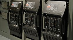 A four-channel digital modular radio (DMR) from General Dynamics successfully completed data-transmission testing with a Mobile User Objective System (MUOS) satellite. (Image courtesy of General Dynamics)