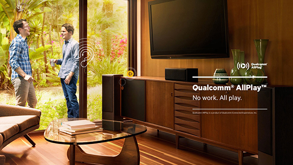 Qualcommrsquos AllPlay platform enables a variety of audio options including Bluetooth to WiFi restreaming of local and cloudbased music Image courtesy of Qualcomm