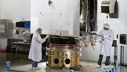 Built by Lockheed Martin the first GPS III space vehicle is now ready for testing in simulated harsh space environments Image courtesy of Lockheed Martin Built by Lockheed Martin the first GPS III space vehicle is now ready for testing in simulated harsh space environments Image courtesy of Lockheed Martin