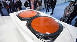 Gogorsquos technology 2Ku is built around two beamforming antennas one designated for transmitting data and another for receiving signals from more than 180 compatible Kuband satellites Image courtesy of Gogo Gogorsquos technology 2Ku is built around two beamforming antennas one designated for transmitting data and another for receiving signals from more than 180 compatible Kuband satellites Image courtesy of Gogo