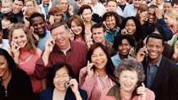 People with phones People with phones