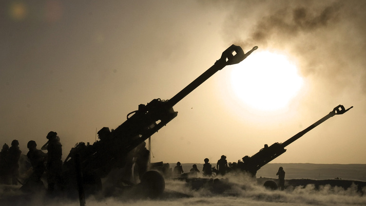 The M777 howitzers