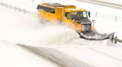 Wyoming officials will equip 400 snow plows, patrol cars, and commercial trucks with dedicated short-range communications systems so that they can chat about the weather and send collision warnings to each other. (Image courtesy of Thinkstock).