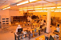 The recent deal gives Akoustis, a bulk acoustic wave filter start-up, a wafer fab operated by STC-MEMS, a business owned by the Research Foundation for the State University of New York. (Image courtesy of Akoustis).