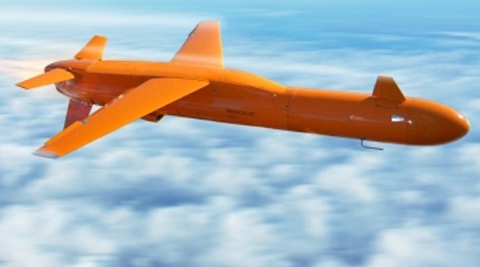 This target drone is capable of simulating a wide range of airborne threats.