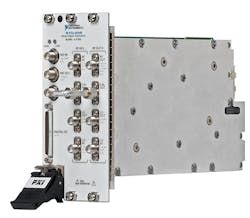 1 The NI PXIe5644R is a vector signal transceiver VST that fits within a threeslot PXI Express module and features 80MHz of instantaneous bandwidth across a frequency range of 65 MHz to 6 GHz 1 The NI PXIe5644R is a vector signal transceiver VST that fits within a threeslot PXI Express module and features 80MHz of instantaneous bandwidth across a frequency range of 65 MHz to 6 GHz
