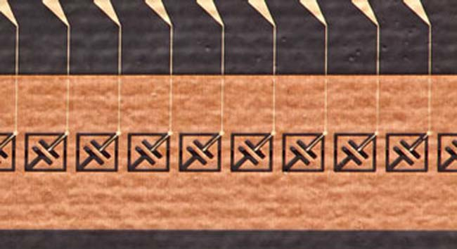 1 Shown is an example of a metamaterial structure