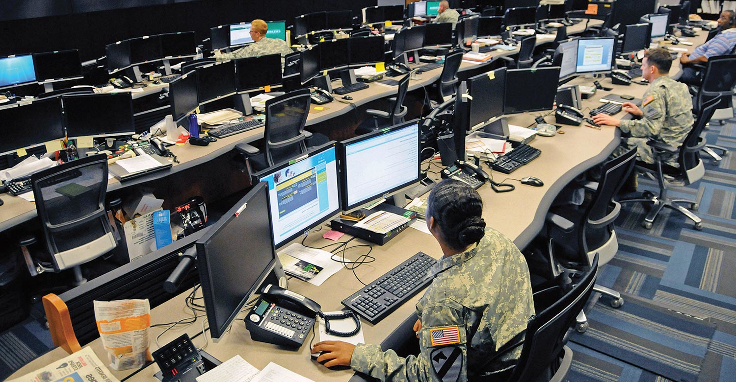 Military control room