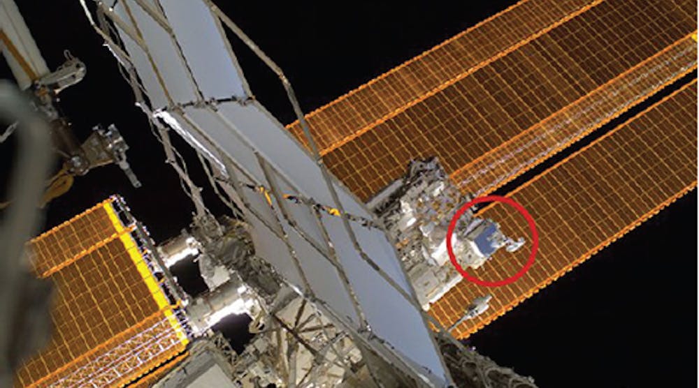 Shown is the SCaN testbed installed on the International Space Station. (Courtesy of NASA)