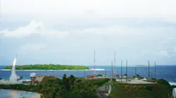 A THAAD interceptor is launched from Meck Island on its way to intercept a ballisticmissile target during MDArsquos flight test last month Photo courtesy of Lockheed Martin