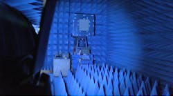 Testing performed in this anechoic chamber demonstrated several examples of a new directional communications system capable of scanning in eight directions and receiving several different signals simultaneously.