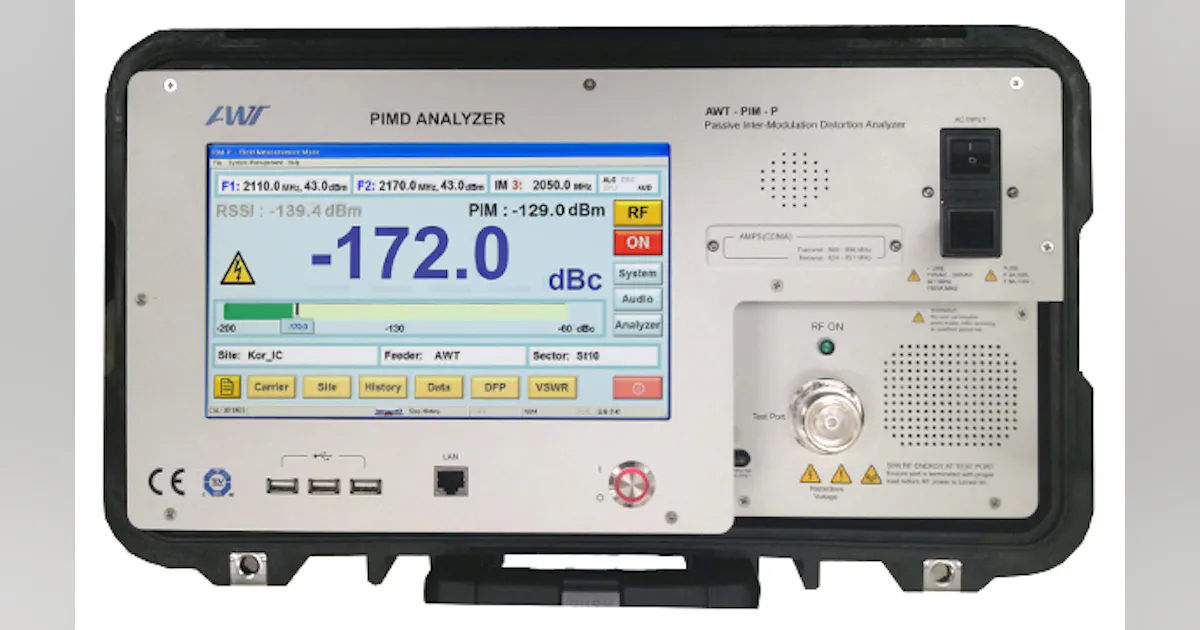 Portable Testers Read PIM Levels | Microwaves & RF
