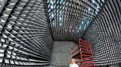 Pictured is Jim Keyser Manager of Lockheed Martins GPS Processing Facility He stands in the anechoic test chamber where the company will perform tests on the GPS III spacecraft to ensure that all of its signals and interfaces work properly Pictured is Jim Keyser Manager of Lockheed Martins GPS Processing Facility He stands in the anechoic test chamber where the company will perform tests on the GPS III spacecraft to ensure that all of its signals and interfaces work properly