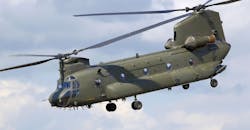 The Chinook helicopter The Chinook helicopter