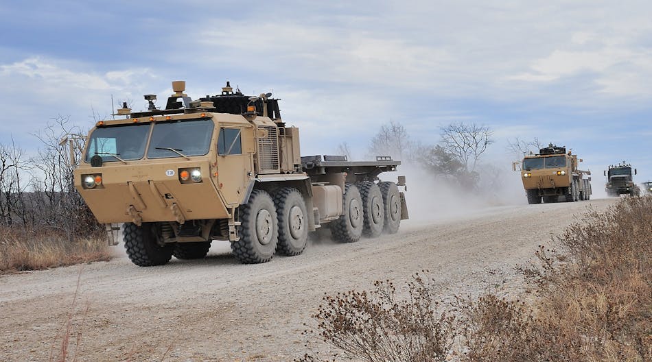 AMAS brings autonomous capability to trucks in convoys, so as to reduce driver fatigue that would normally occur in long missions. (Photo courtesy of Lockheed Martin)