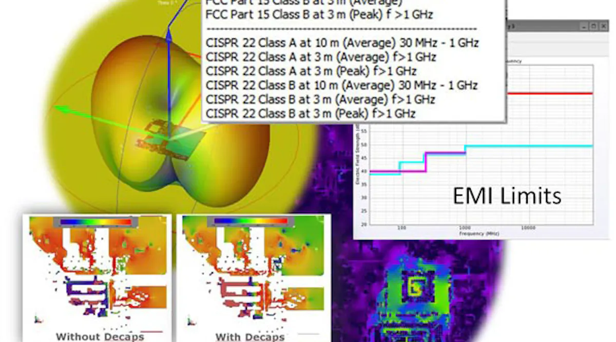 3D EM Simulation Software Adds EMI Compliance | Microwaves & RF