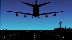 Airplane landing Airplane landing