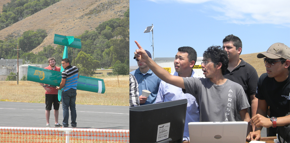 Engineering students were tasked with having an unmanned aerial vehicle provide an accurate geolocation solution to the ground vehicle through a transmission of coordinates and subsequent navigation