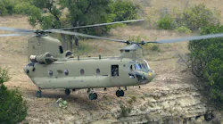 The CH-47F Chinook helicopter
