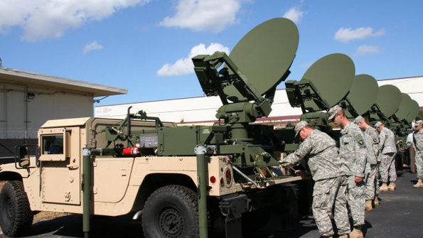 Advanced Extremely High Frequency Secure Mobile AntiJam Reliable TacticalTerminals or SMARTT are shown here at the new Centralized Training and Fielding Facility in Largo Florida photo courtesy of the US Army