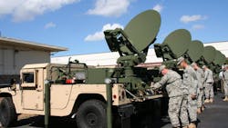 Advanced Extremely High Frequency Secure Mobile AntiJam Reliable TacticalTerminals or SMARTT are shown here at the new Centralized Training and Fielding Facility in Largo Florida photo courtesy of the US Army Advanced Extremely High Frequency Secure Mobile AntiJam Reliable TacticalTerminals or SMARTT are shown here at the new Centralized Training and Fielding Facility in Largo Florida photo courtesy of the US Army