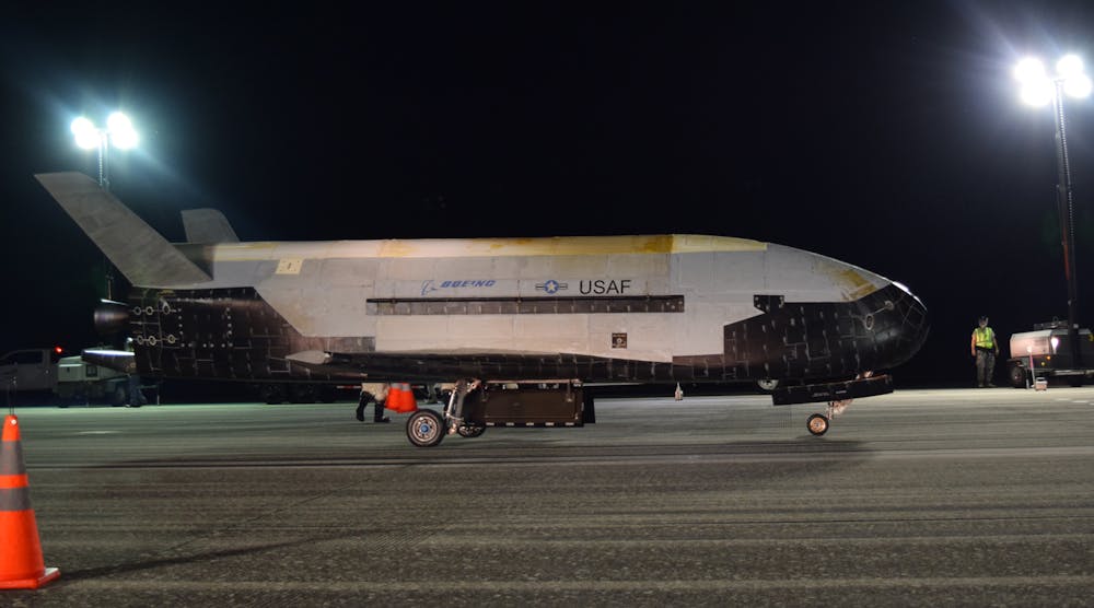 The X-37B orbital test vehicle (OTV) completed a mission of 780 days in orbit with a successful landing at NASA&rsquo;s Kennedy Space Center Shuttle Landing Facility.