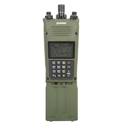 2. The AN/PRC-163 radio, a handheld SDR with wide frequency range, meets Army SWaP requirements. (Courtesy of L3Harris) 2. The AN/PRC-163 radio, a handheld SDR with wide frequency range, meets Army SWaP requirements. (Courtesy of L3Harris)