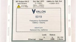 The Valon 5019 frequency synthesizer The Valon 5019 frequency synthesizer