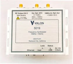 The Valon 5019 frequency synthesizer The Valon 5019 frequency synthesizer