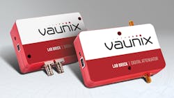 Lab Bricks developed by Vaunix represent a suite of solid-state programmable RF test devices that include attenuators, signal generators, phase shifters, and switches in various RF/microwave bands. Lab Bricks developed by Vaunix represent a suite of solid-state programmable RF test devices that include attenuators, signal generators, phase shifters, and switches in various RF/microwave bands.