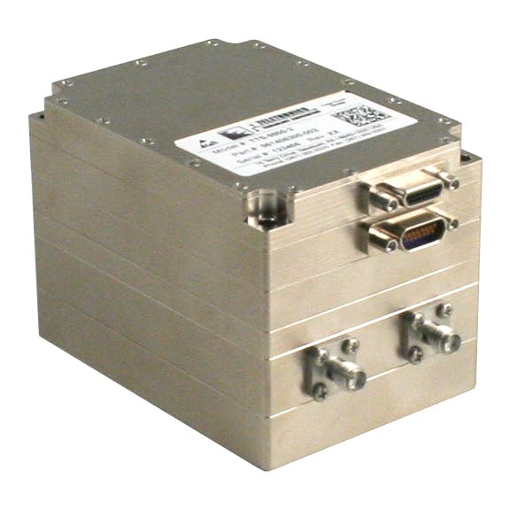 Curtiss-Wright&rsquo;s TTS-9800-2 is a high-efficiency, programmable tri-band multimode transmitter supports transmission in L-band (all), S-band (all), and C-band (lower and middle).