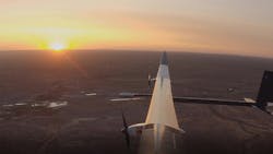 The PHASA-35 is a solar-powered UAV capable of flying in the stratosphere as long as one year on battery and solar power as a cost-effective alternative to a satellite. The PHASA-35 is a solar-powered UAV capable of flying in the stratosphere as long as one year on battery and solar power as a cost-effective alternative to a satellite.