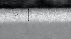 GaN substrate and diamond layer interface