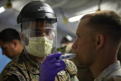 The U.S. DoD is moving to a four-tiered test approach to ensure the safety of its troops around the world from the COVID-19 coronavirus. The U.S. DoD is moving to a four-tiered test approach to ensure the safety of its troops around the world from the COVID-19 coronavirus.