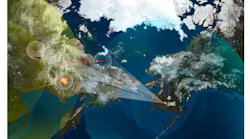 These structures are being erected in Clear, AK to house one part of the GaN-based S-band LRDR system. (Courtesy of Lockheed Martin)