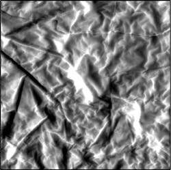 2. This Atomic Force Microscope image of the AKHAN Bio-FET device materials shows nanocrystal diamond grains under a reduced graphene-oxide sheet-like layer. 2. This Atomic Force Microscope image of the AKHAN Bio-FET device materials shows nanocrystal diamond grains under a reduced graphene-oxide sheet-like layer.