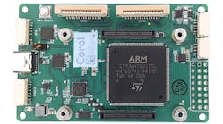 4. This Gumstix carrier board hosts a Pixhawk flight management unit based on an STMicro STM32F7 microcontroller. The Raspberry Pi CM4 is the host controller.