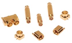 2. Individual SMPM connectors are used in a variety of applications, including 5G radios even at mmWave frequencies.