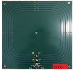 5. The photo shows the low energy-field Tx coil with in-line capacitors. 5. The photo shows the low energy-field Tx coil with in-line capacitors.