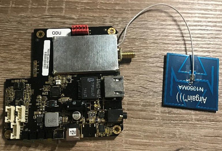 8. Here&rsquo;s an ODU module for 5G FWA applications with antenna.