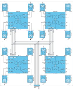 10. Shown are four ADAR1000 chips driving 16 ADTR1107 chips; a simple four-wire SPI controls all of the on-chip registers. 10. Shown are four ADAR1000 chips driving 16 ADTR1107 chips; a simple four-wire SPI controls all of the on-chip registers.