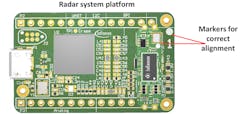 5. The system platform provides microcontroller interfacing, here shown for the Infineon Radar Baseboard MCU7. 5. The system platform provides microcontroller interfacing, here shown for the Infineon Radar Baseboard MCU7.